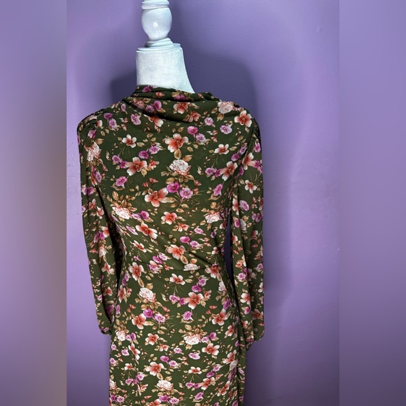 Floral Print Cowl Neck Maxi Dress Forever 21 XS - Picture 9 of 12